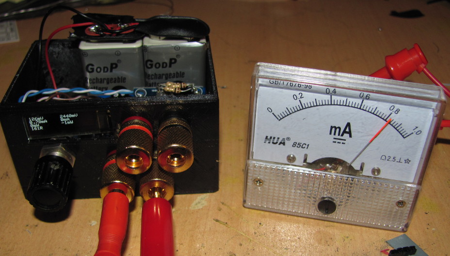 An assembled test device.