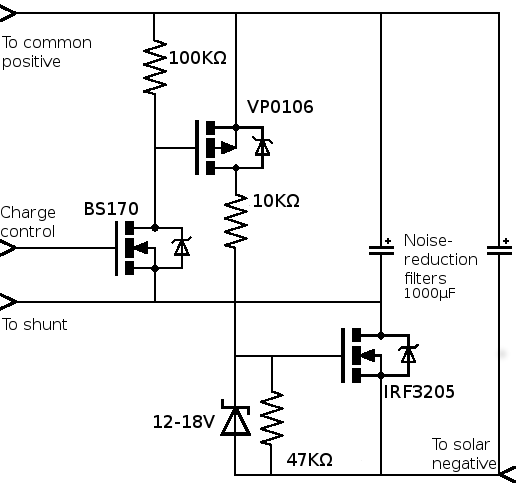 Input MOSFET driver schematic