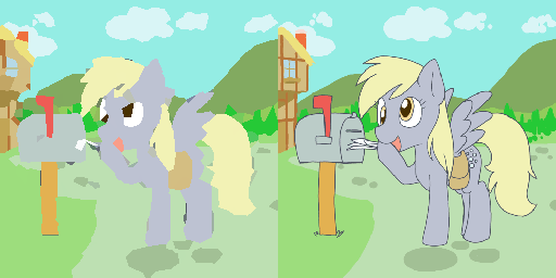A demonstration of image approximation. This cartoon was very popular when I did the testing.
